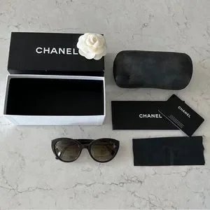 CHANEL | Accessories | Chanel 5252q 74s9 Sunglasses Brown  display picture 1